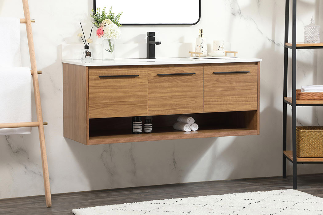 Elegant Bathroom Vanity - Walnut Brown (VF43548WB-BS)