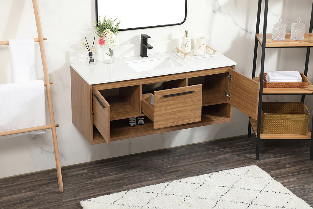 Elegant Bathroom Vanity - Walnut Brown (VF43548WB-BS)