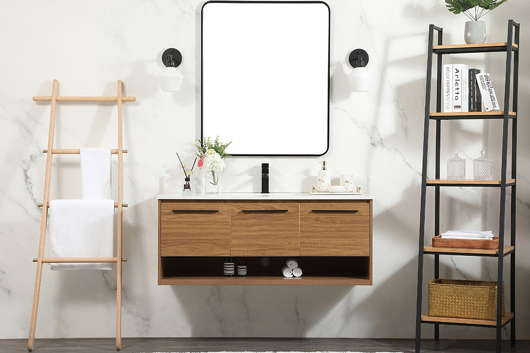 Elegant Bathroom Vanity - Walnut Brown (VF43548WB-BS)