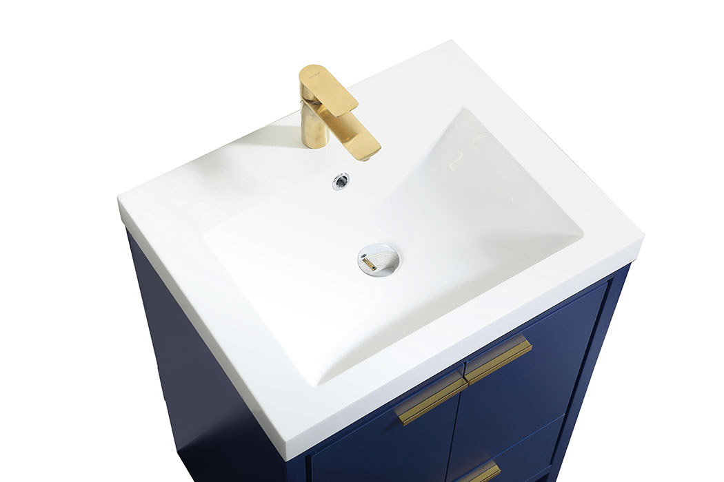 Elegant Bathroom Vanity - Blue, L 24" (VF46024MBL)