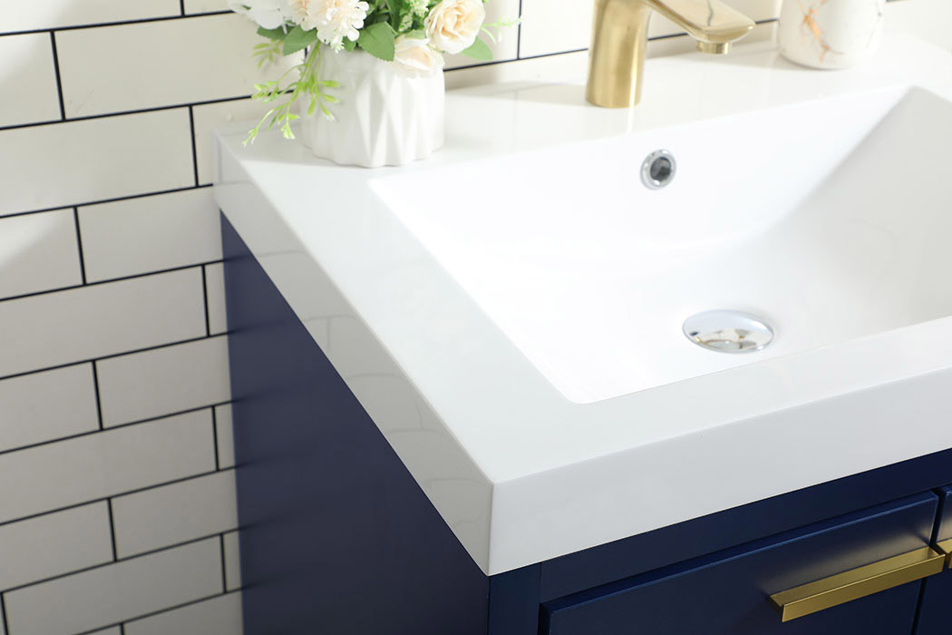 Elegant Bathroom Vanity - Blue, L 24" (VF46024MBL)
