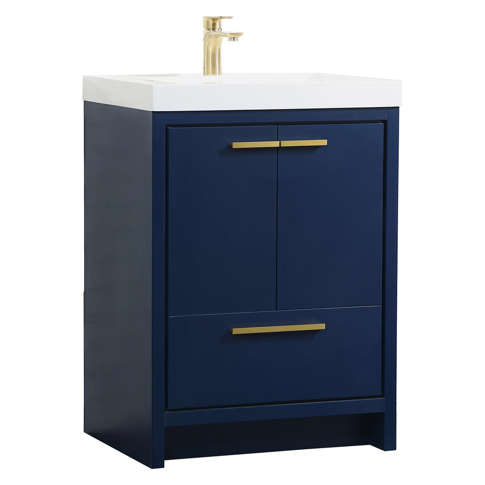 Elegant Bathroom Vanity - Blue, L 24" (VF46024MBL)