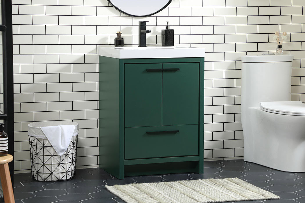Elegant Bathroom Vanity - Green, L 24" (VF46024MGN)