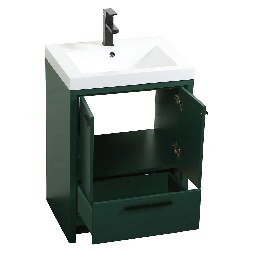 Elegant Bathroom Vanity - Green, L 24" (VF46024MGN)