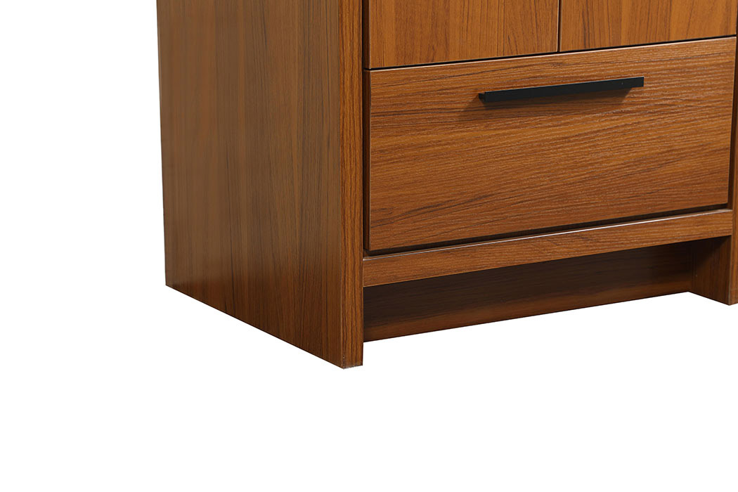 Elegant Bathroom Vanity - Teak, L 24" (VF46024MTK)