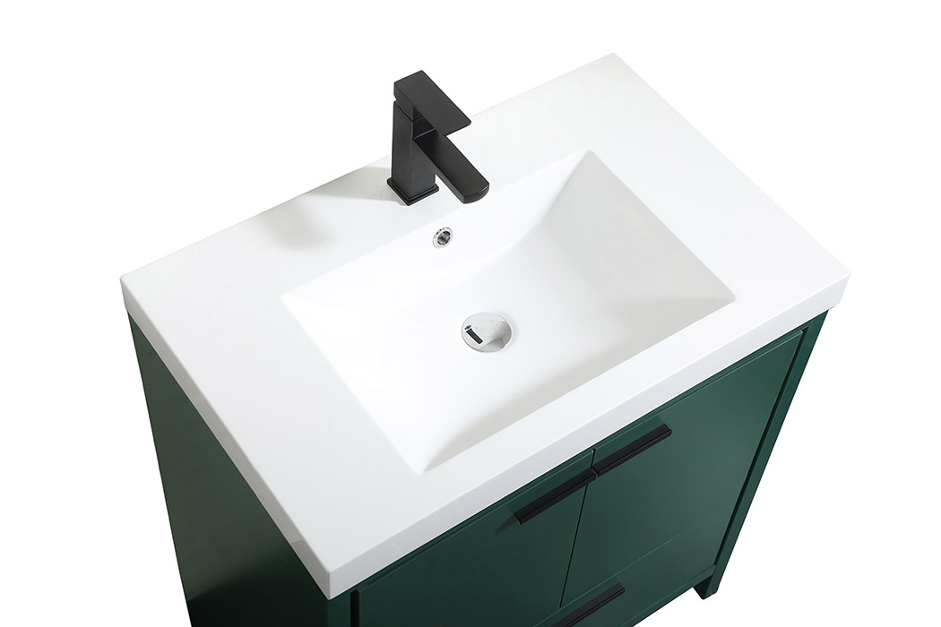 Elegant Bathroom Vanity - Green, L 30" (VF46030MGN)