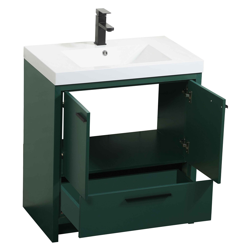 Elegant Bathroom Vanity - Green, L 30" (VF46030MGN)