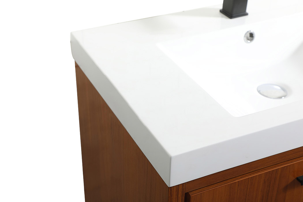 Elegant Bathroom Vanity - Teak, L 30" (VF46030MTK)