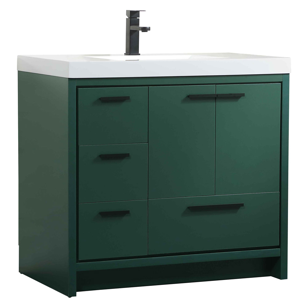 Elegant Bathroom Vanity - Green, L 36" (VF46036MGN)