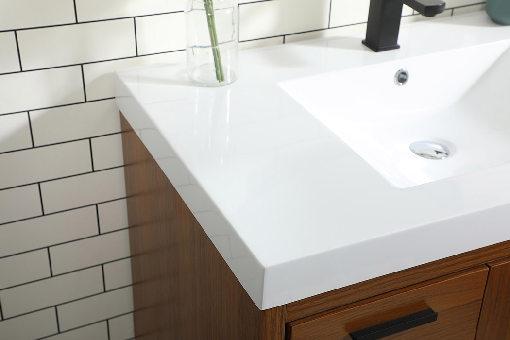 Elegant Bathroom Vanity - Teak, L 36" (VF46036MTK)