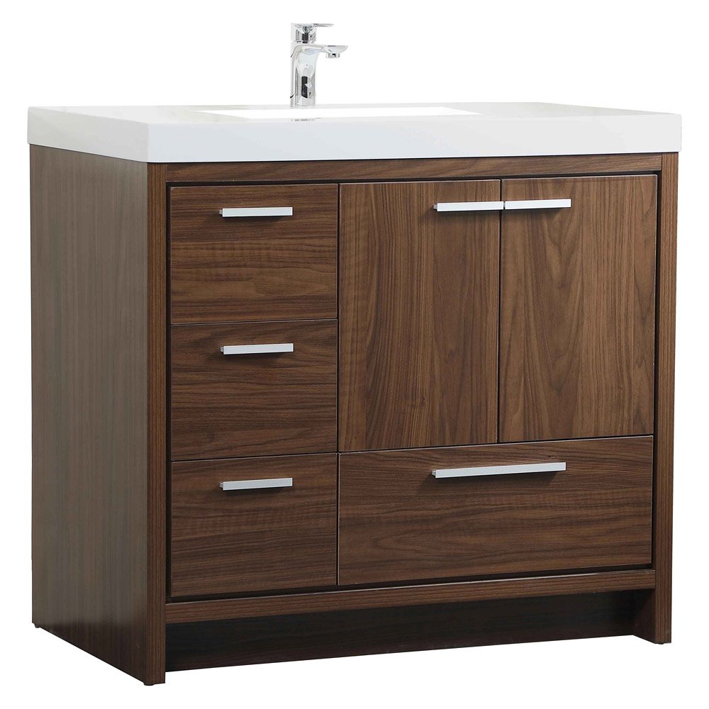 Elegant Bathroom Vanity - Walnut, L 36" (VF46036MWT)