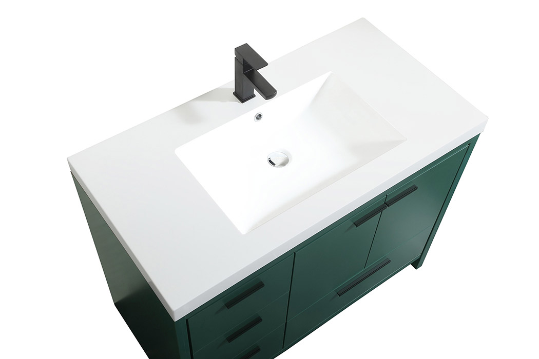 Elegant Bathroom Vanity - Green, L 42" (VF46042MGN)