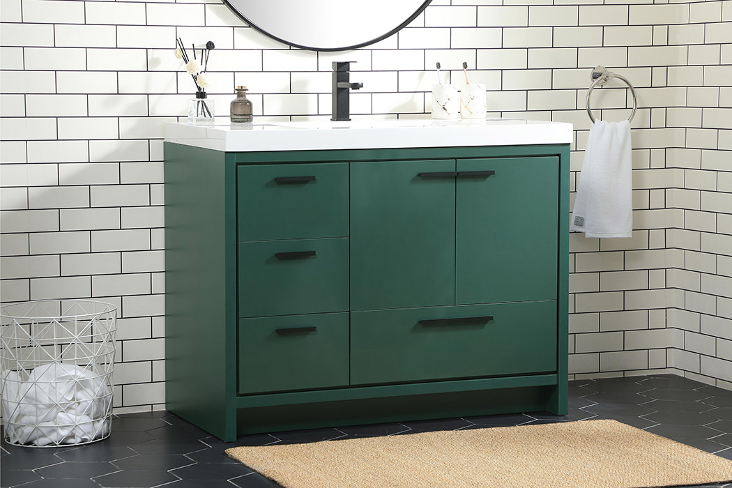 Elegant Bathroom Vanity - Green, L 42" (VF46042MGN)