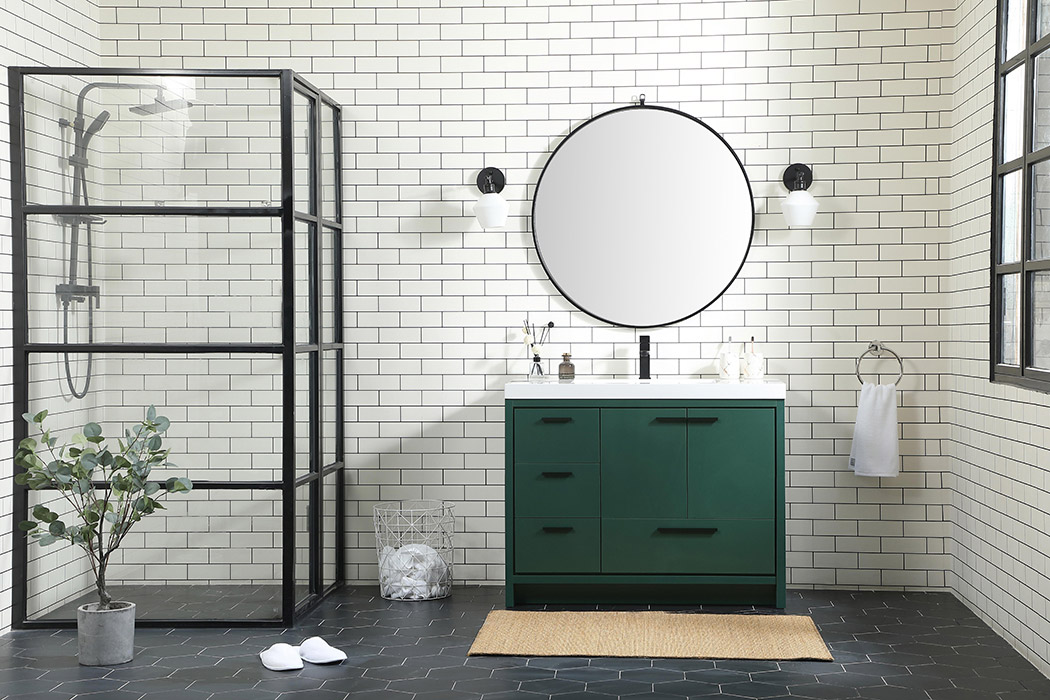 Elegant Bathroom Vanity - Green, L 42" (VF46042MGN)