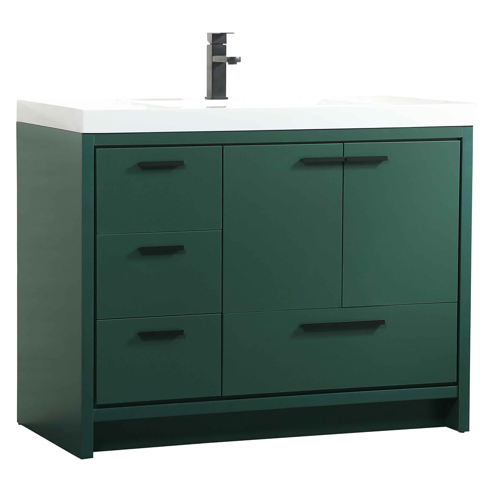 Elegant Bathroom Vanity - Green, L 42" (VF46042MGN)