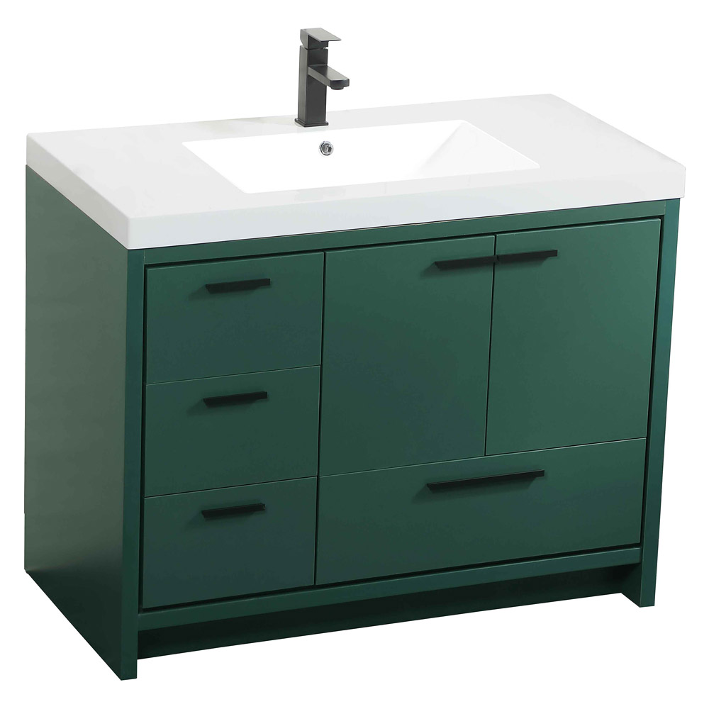 Elegant Bathroom Vanity - Green, L 42" (VF46042MGN)