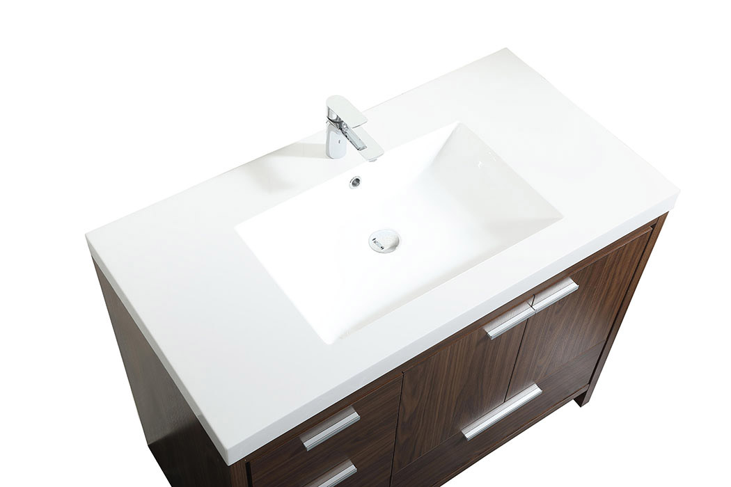 Elegant Bathroom Vanity - Walnut, L 42" (VF46042MWT)
