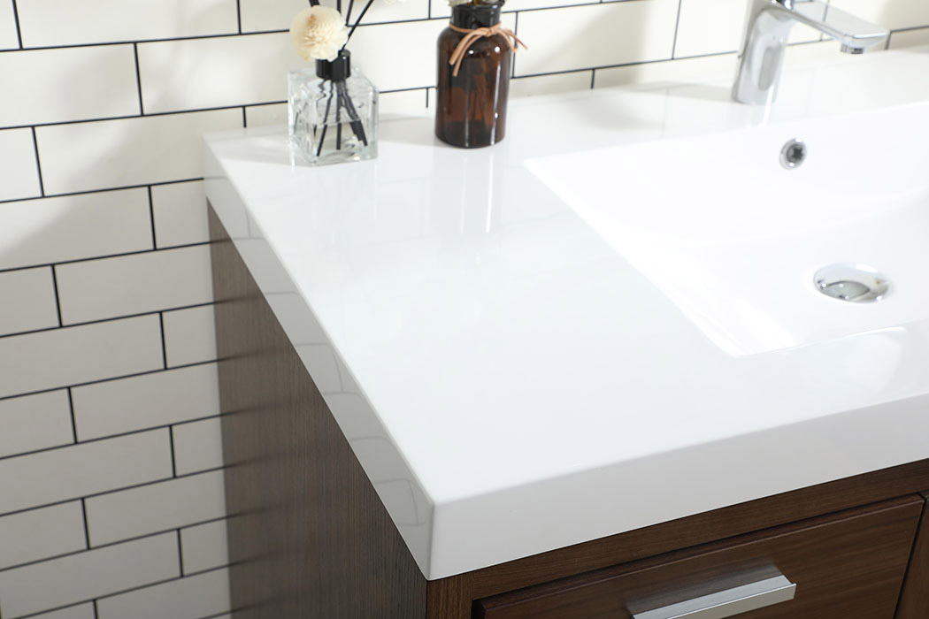 Elegant Bathroom Vanity - Walnut, L 42" (VF46042MWT)