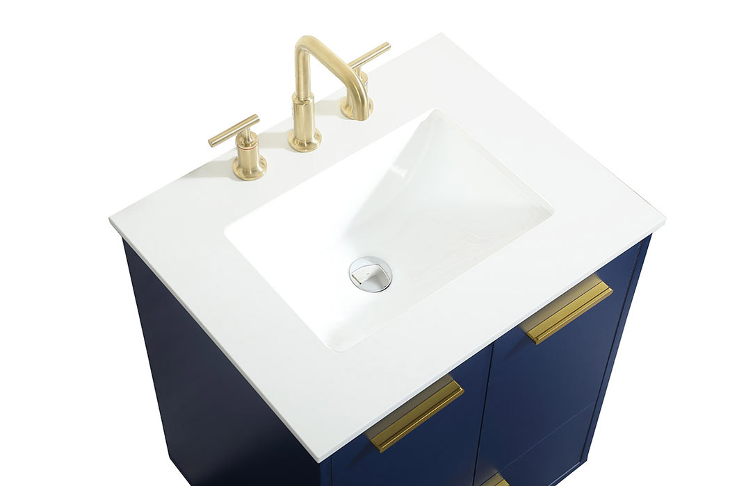 Elegant Bathroom Vanity - Blue (VF47024MBL)