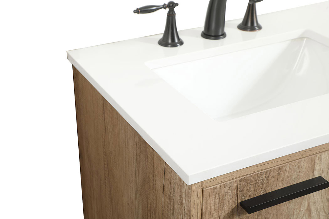 Elegant Bathroom Vanity - Natural Oak (VF47024NT)
