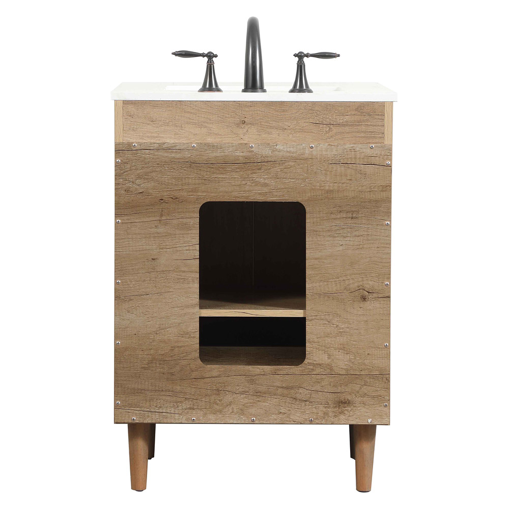 Elegant Bathroom Vanity - Natural Oak (VF47024NT)