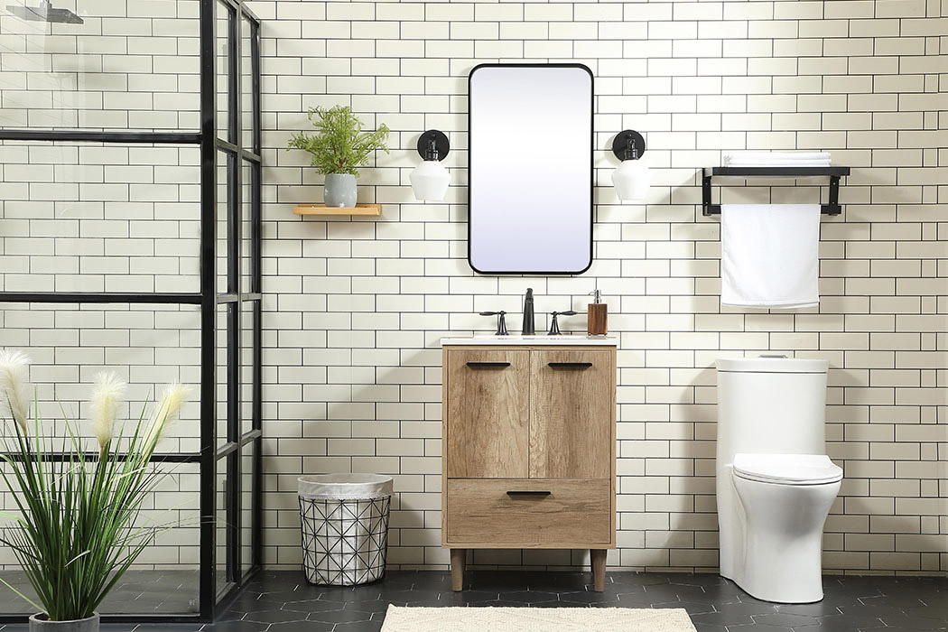 Elegant Bathroom Vanity - Natural Oak (VF47024NT)