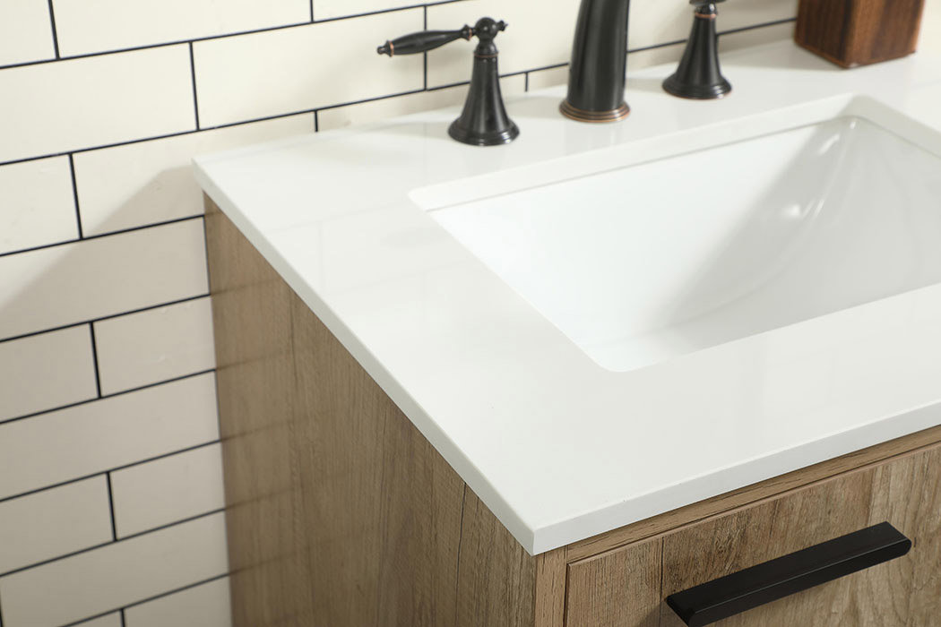 Elegant Bathroom Vanity - Natural Oak (VF47024NT)
