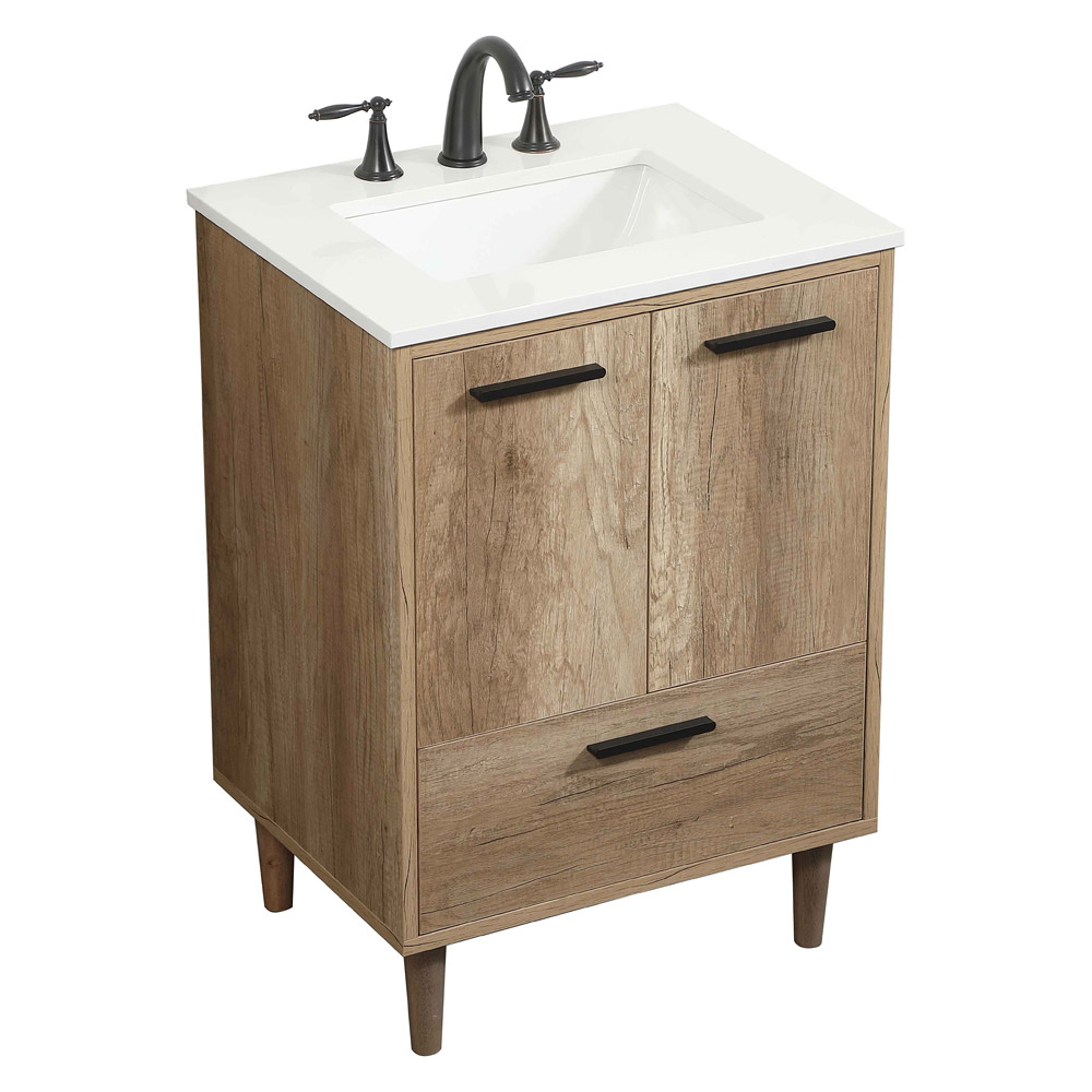 Elegant Bathroom Vanity - Natural Oak (VF47024NT)
