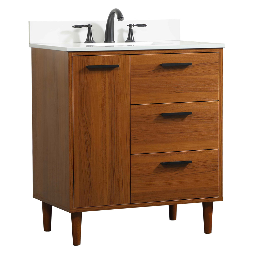 Elegant Bathroom Vanity - Teak (VF47030MTK-BS)