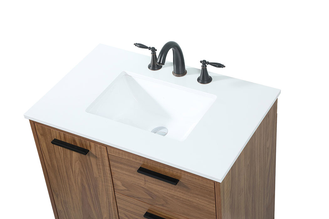 Elegant Bathroom Vanity - Walnut Brown (VF47030WB)