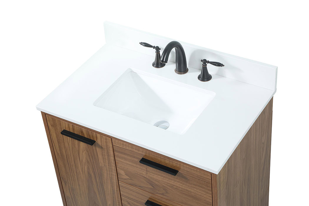Elegant Bathroom Vanity - Walnut Brown (VF47030WB-BS)