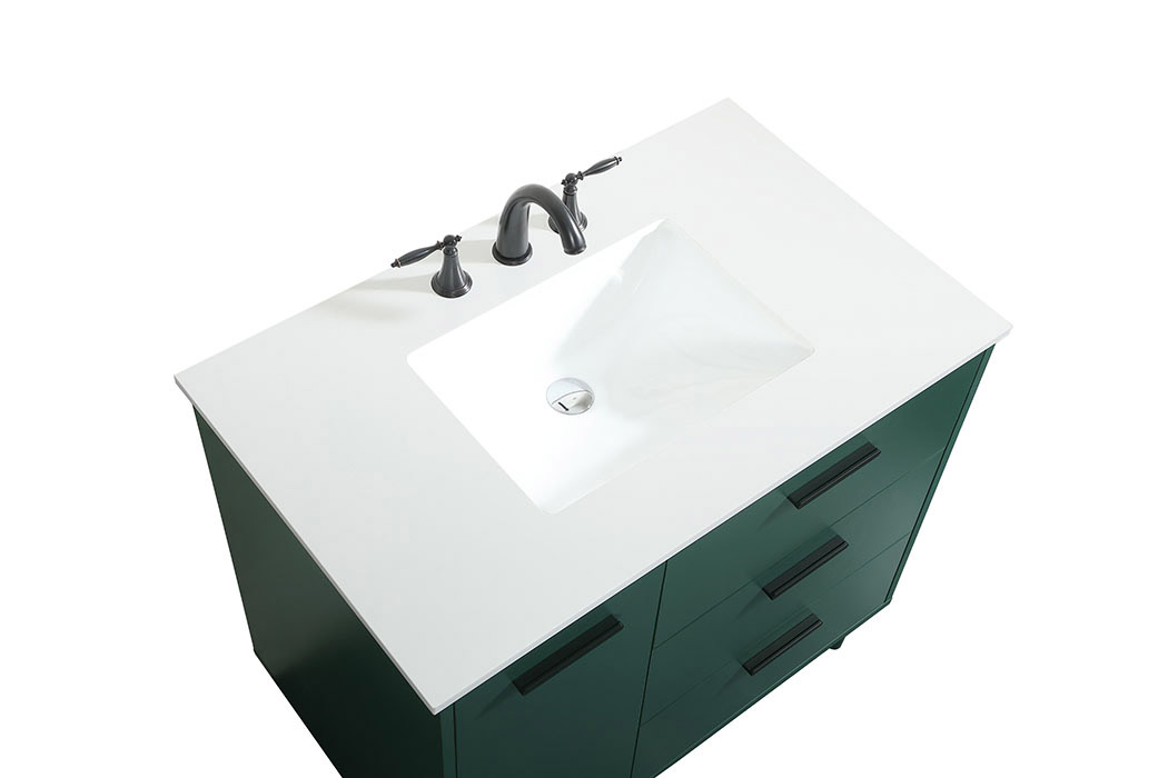 Elegant Bathroom Vanity - Green (VF47036MGN)
