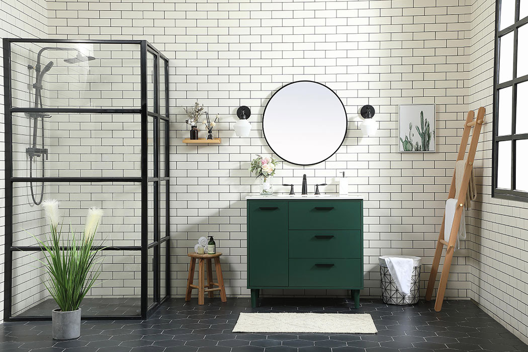 Elegant Bathroom Vanity - Green (VF47036MGN)