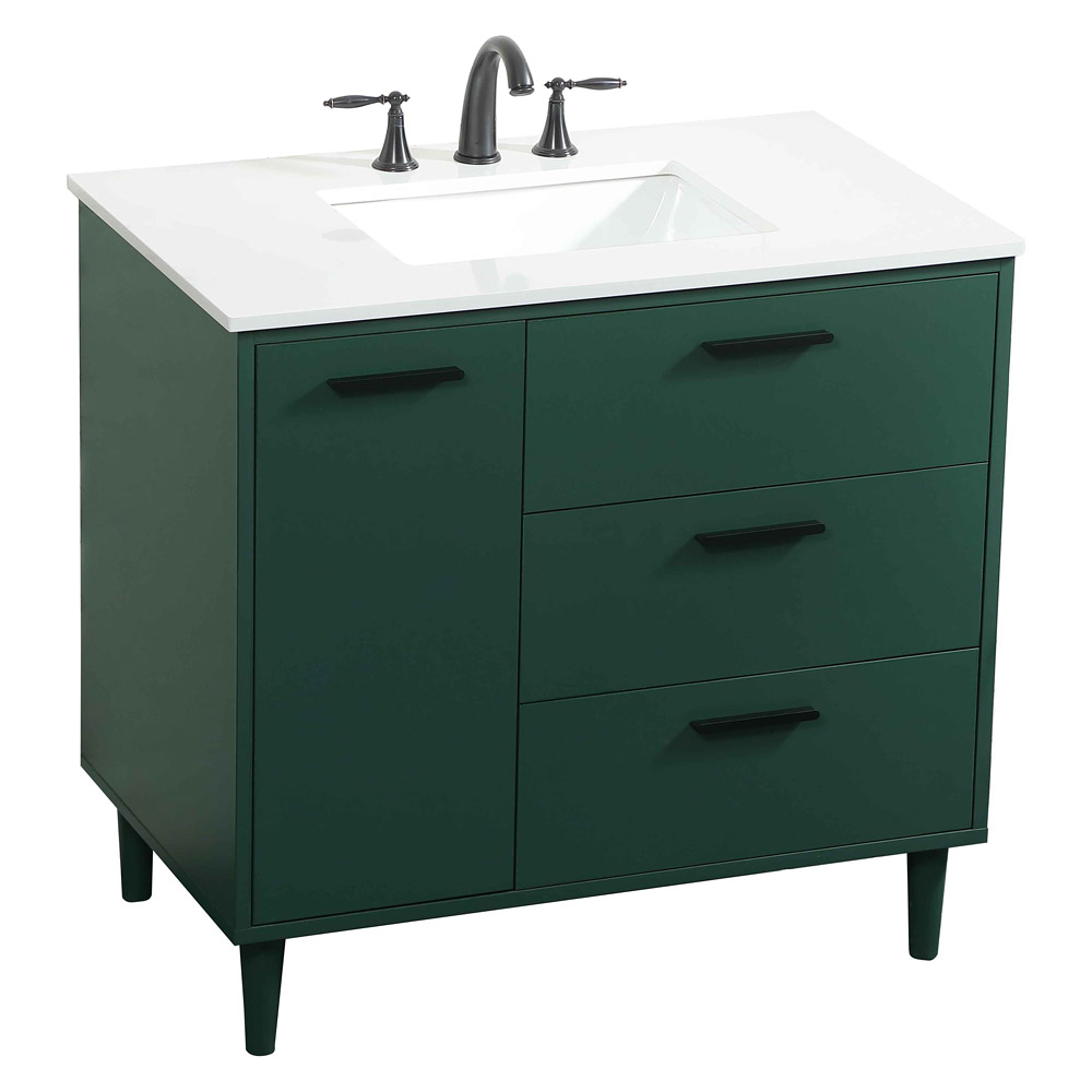 Elegant Bathroom Vanity - Green (VF47036MGN)