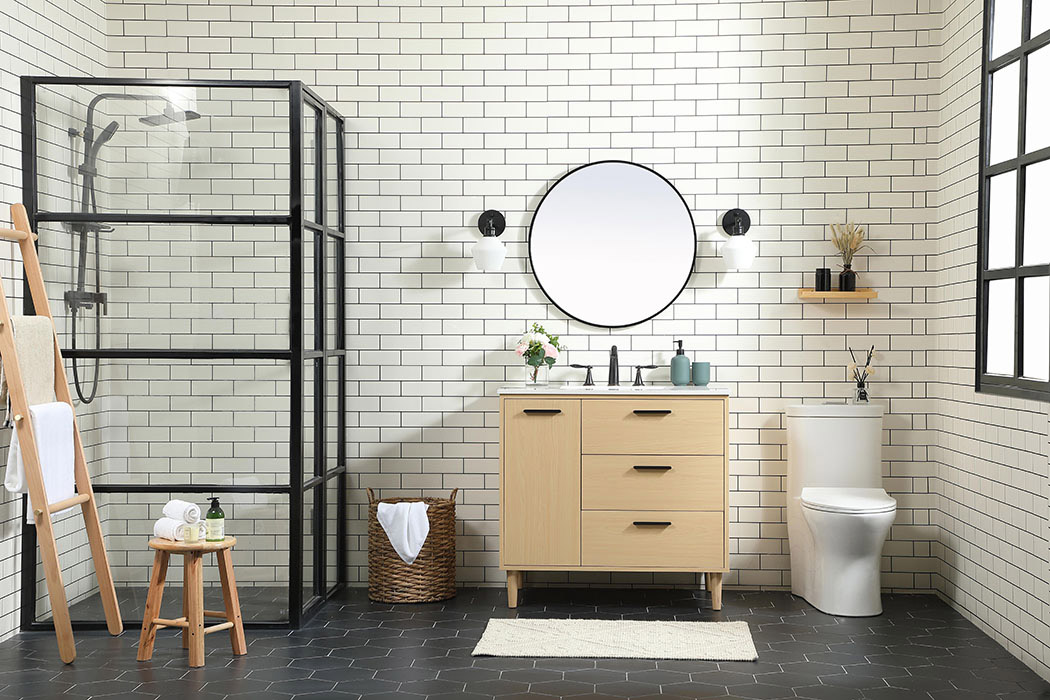 Elegant Bathroom Vanity - Maple (VF47036MMP)