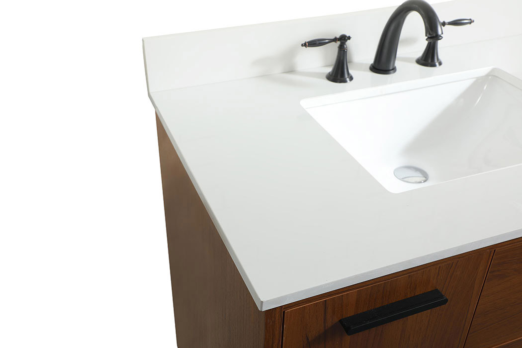 Elegant Bathroom Vanity - Teak (VF47036MTK-BS)