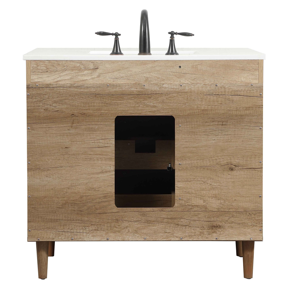 Elegant Bathroom Vanity - Natural Oak (VF47036NT)