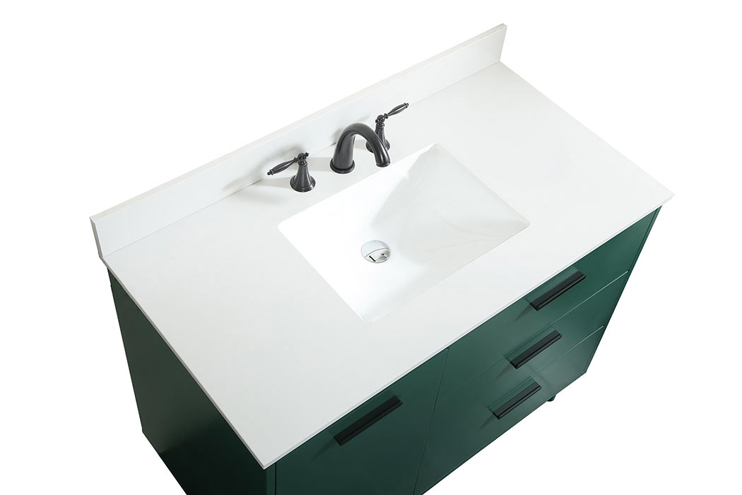 Elegant Bathroom Vanity - Green (VF47042MGN-BS)