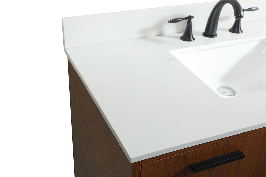 Elegant Bathroom Vanity - Teak (VF47042MTK-BS)