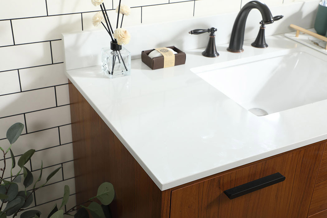 Elegant Bathroom Vanity - Teak (VF47042MTK-BS)