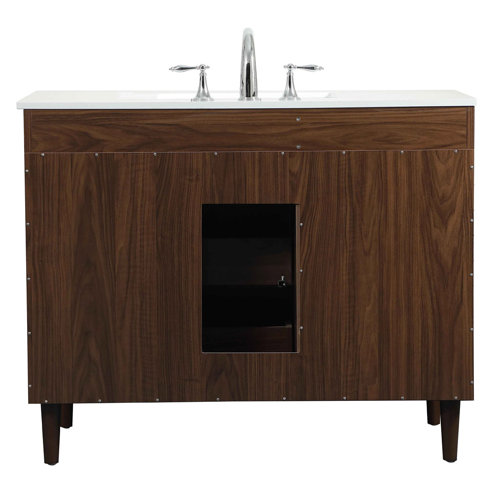 Elegant Bathroom Vanity - Walnut (VF47042MWT)