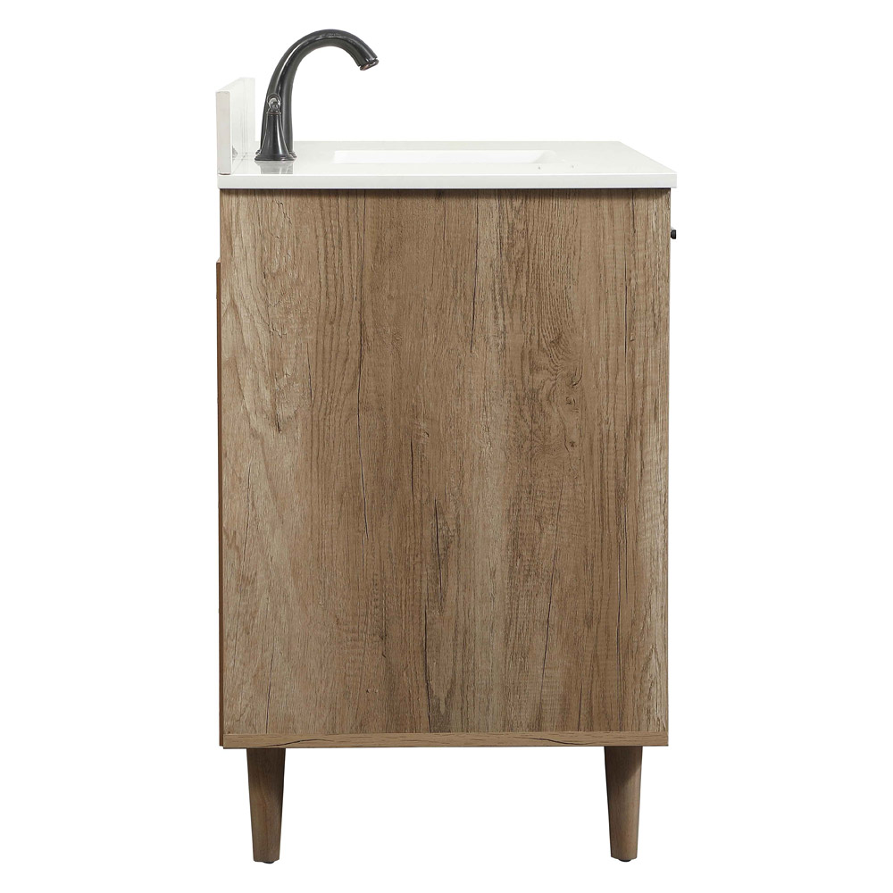 Elegant Bathroom Vanity - Natural Oak (VF47042NT-BS)