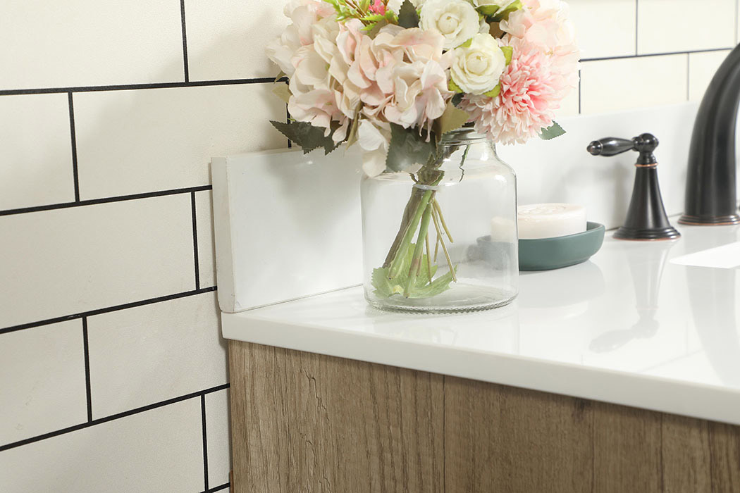 Elegant Bathroom Vanity - Natural Oak (VF47042NT-BS)