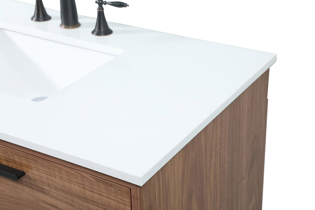 Elegant Bathroom Vanity - Walnut Brown (VF47042WB)