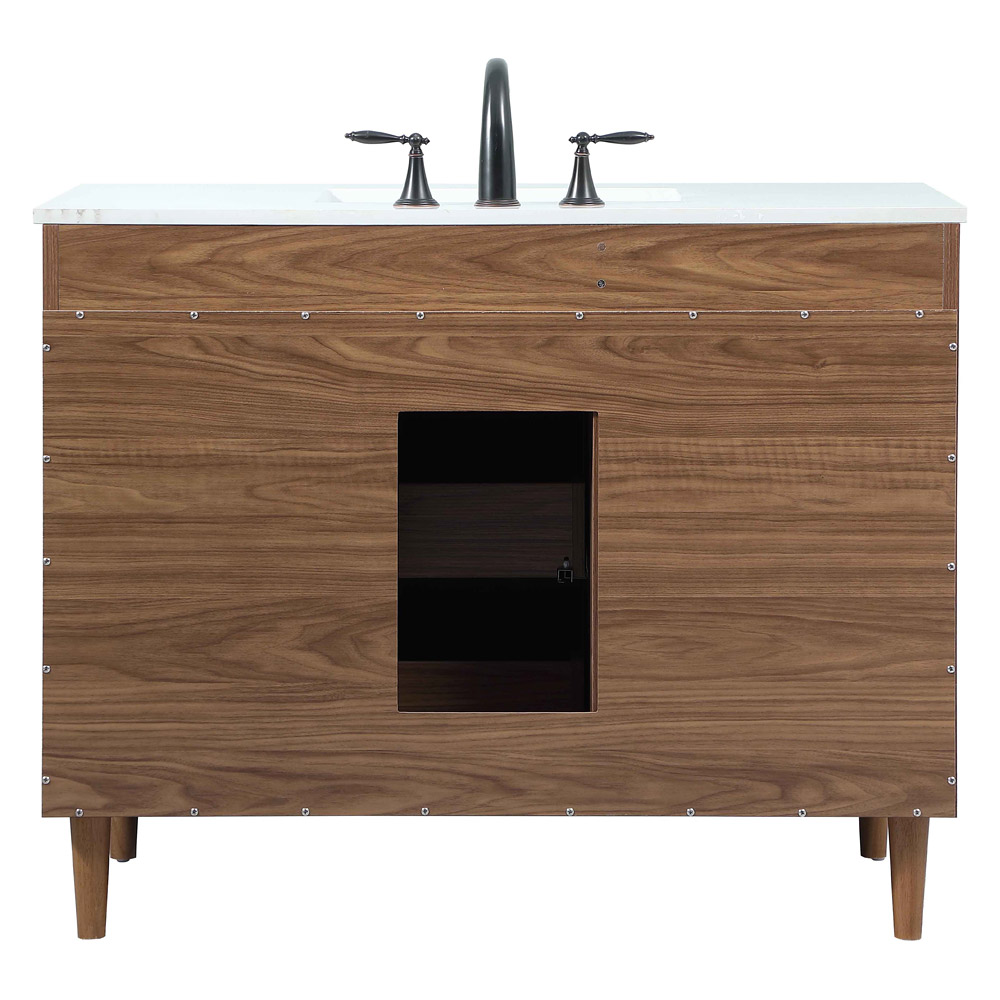 Elegant Bathroom Vanity - Walnut Brown (VF47042WB)