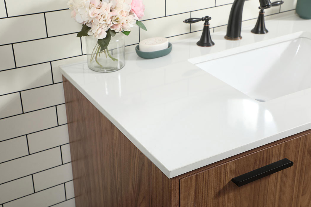 Elegant Bathroom Vanity - Walnut Brown (VF47042WB)