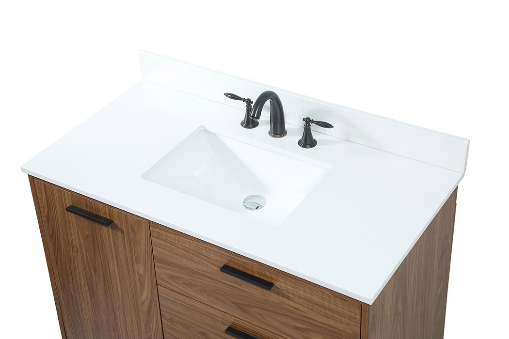 Elegant Bathroom Vanity - Walnut Brown (VF47042WB-BS)