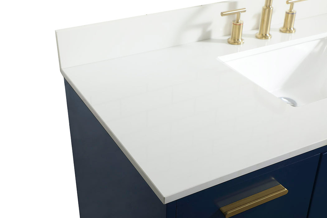 Elegant Bathroom Vanity - Blue (VF47048MBL-BS)