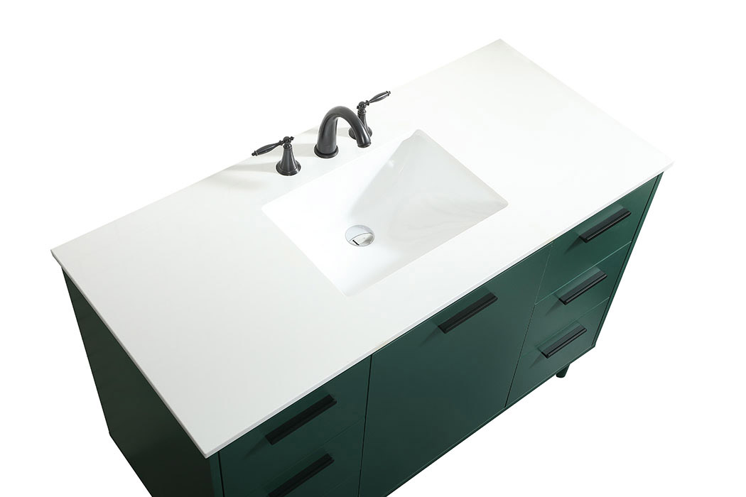 Elegant Bathroom Vanity - Green (VF47048MGN)