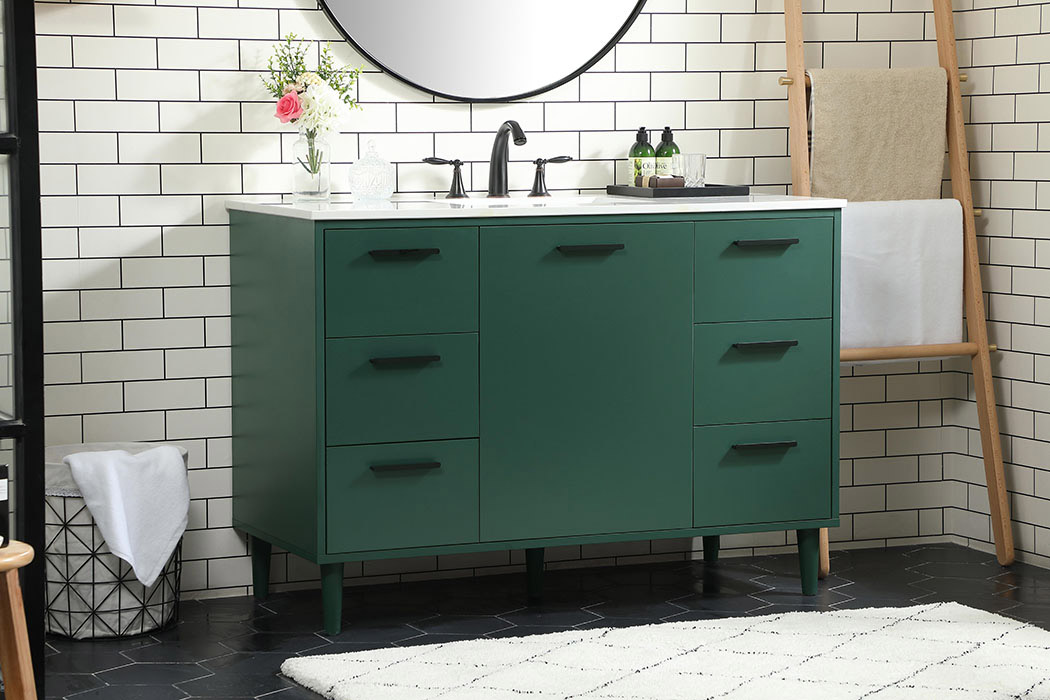 Elegant Bathroom Vanity - Green (VF47048MGN)